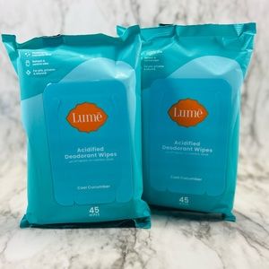 Lume Acidified Deodorant Wipes